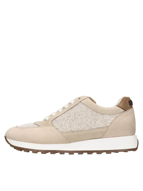 Sneakers in pelle e tessuto PESERICO | S39519C0 09624BEIGE-MARRONE